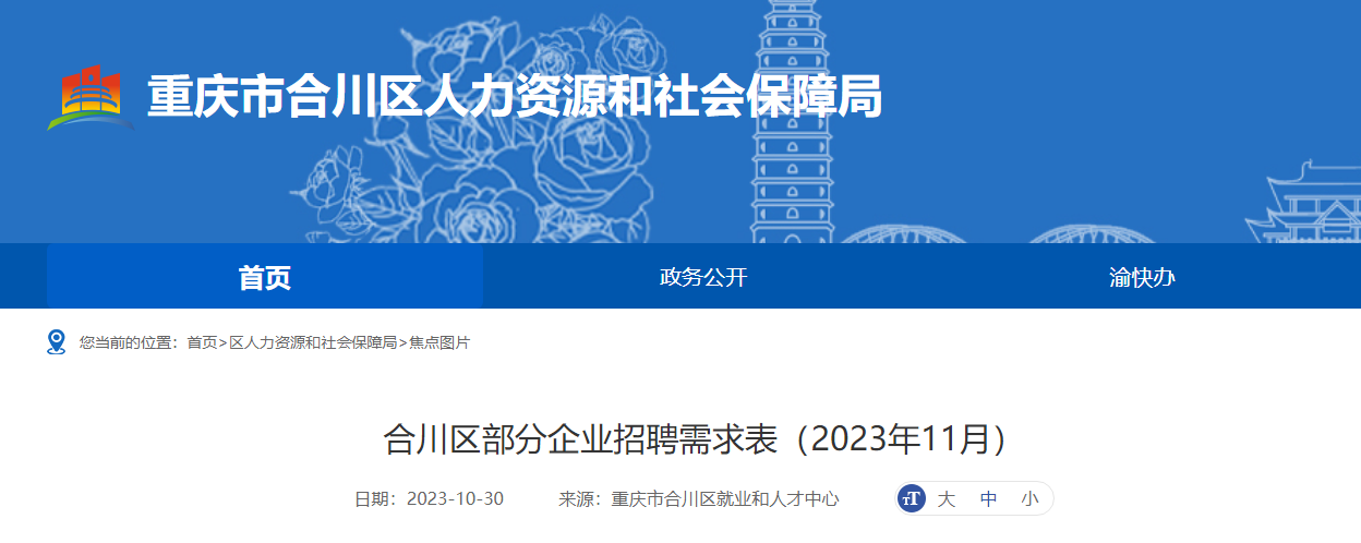 重庆市合川区最新招聘信息全面解析